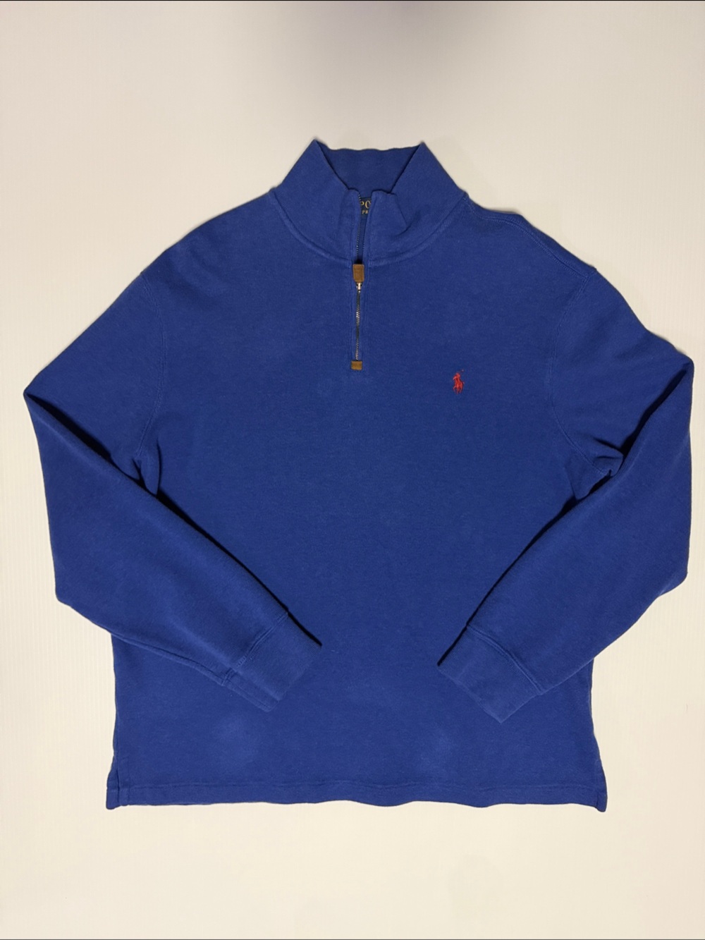 Polo by Ralph Lauren Blue Quarter-Zip Performance Pullover